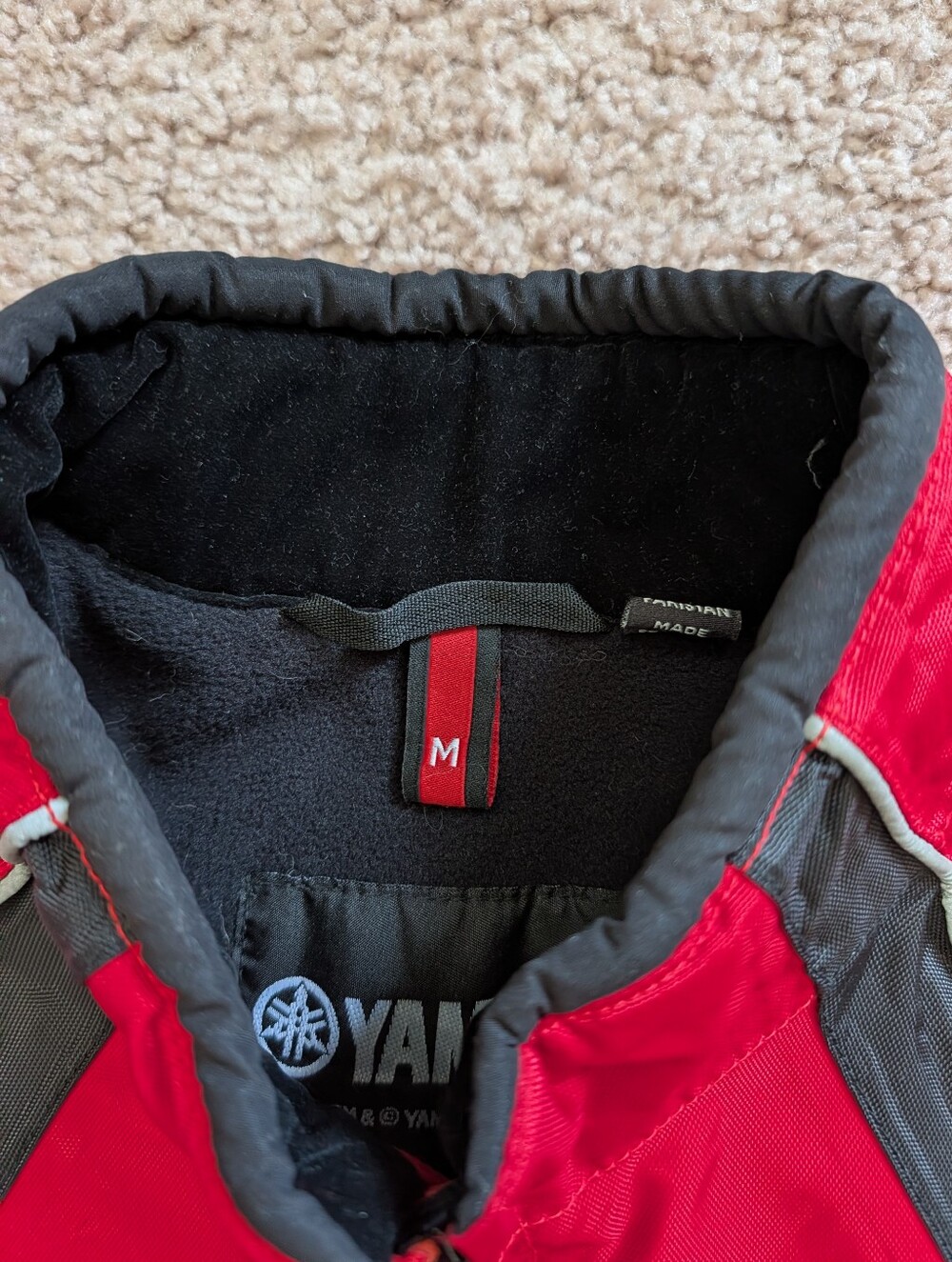 Yamaha Men Red Black Vintage Y2K Performance Motocross Riding Jacket Size Medium - Picture 4 of 14